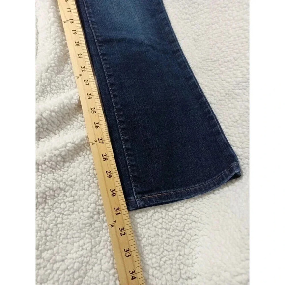 Levi Strauss 505 Jeans Women's Size 12 Regular M 30x31 Straight Leg Dark Wash - Picture 8 of 10